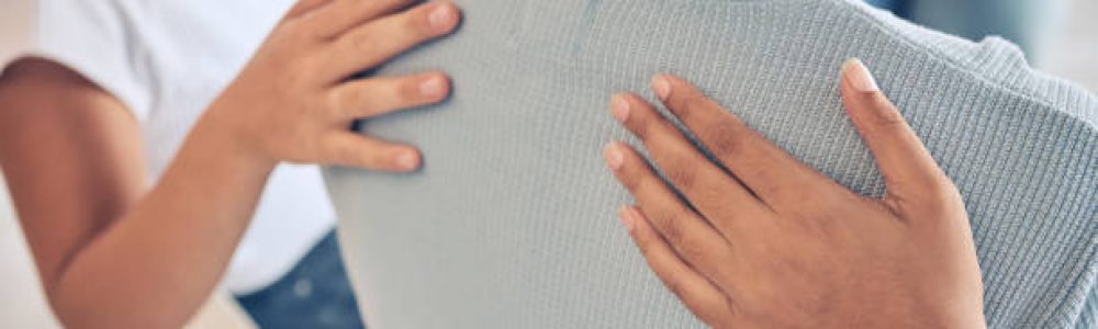 Hands, mental health and support in group therapy for woman suffering depression, stress and trauma closeup. Hand, people and aa meeting by community in trust, help and empathy for girl with anxiety